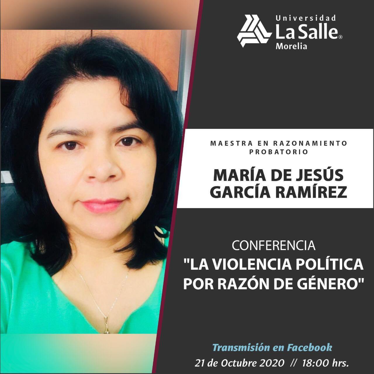 CONFERENCIA: LA VIOLENCIA POLÍTICA POR RAZÓN DE GÉNERO