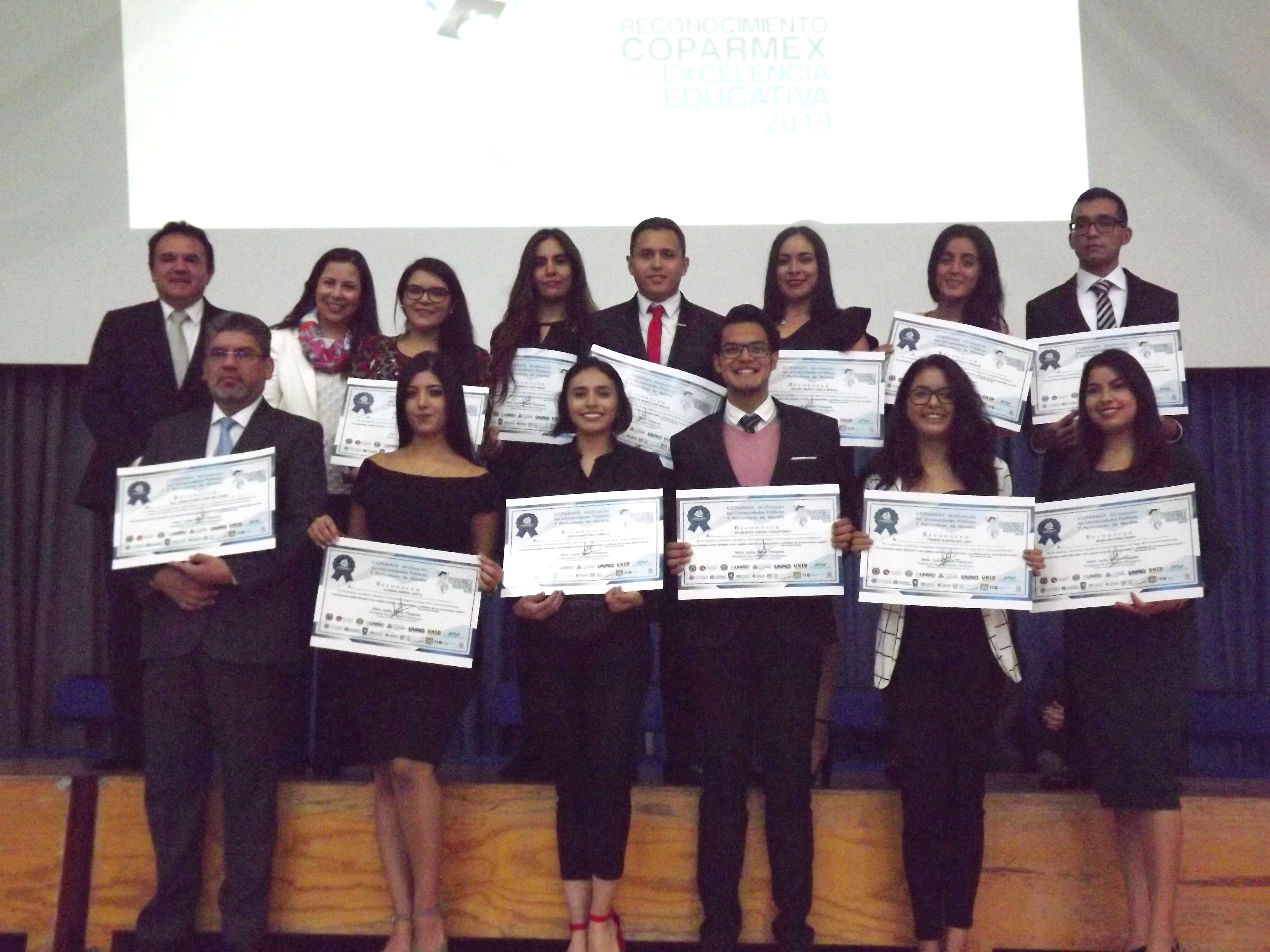  ENTREGA DE RECONOCIMIENTOS COPARMEX A LA EXCELENCIA EDUCATIVA 2019